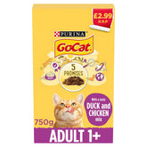 Purina - GoCat With a Tasty Duck and Chicken Mix - 750g